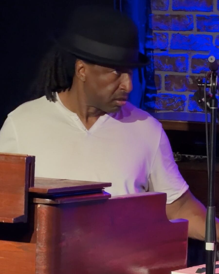 Etienne Stadwijk playing keys at Iridium NYC, August 6 2026.